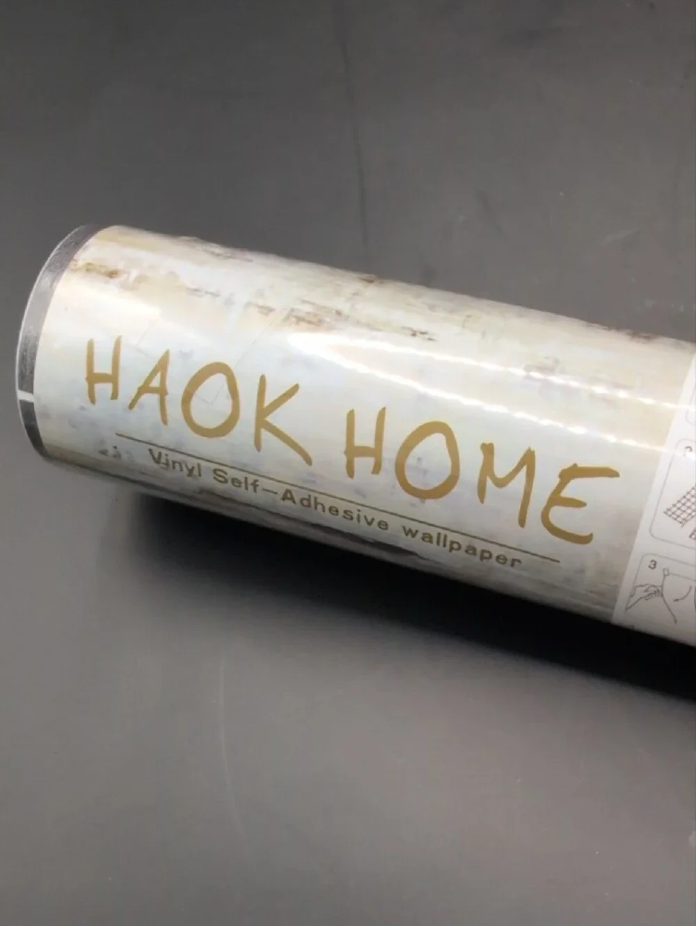 HAOKHOME Black and White Wallpaper Peel and Stick Stripe Herringbone Geometric